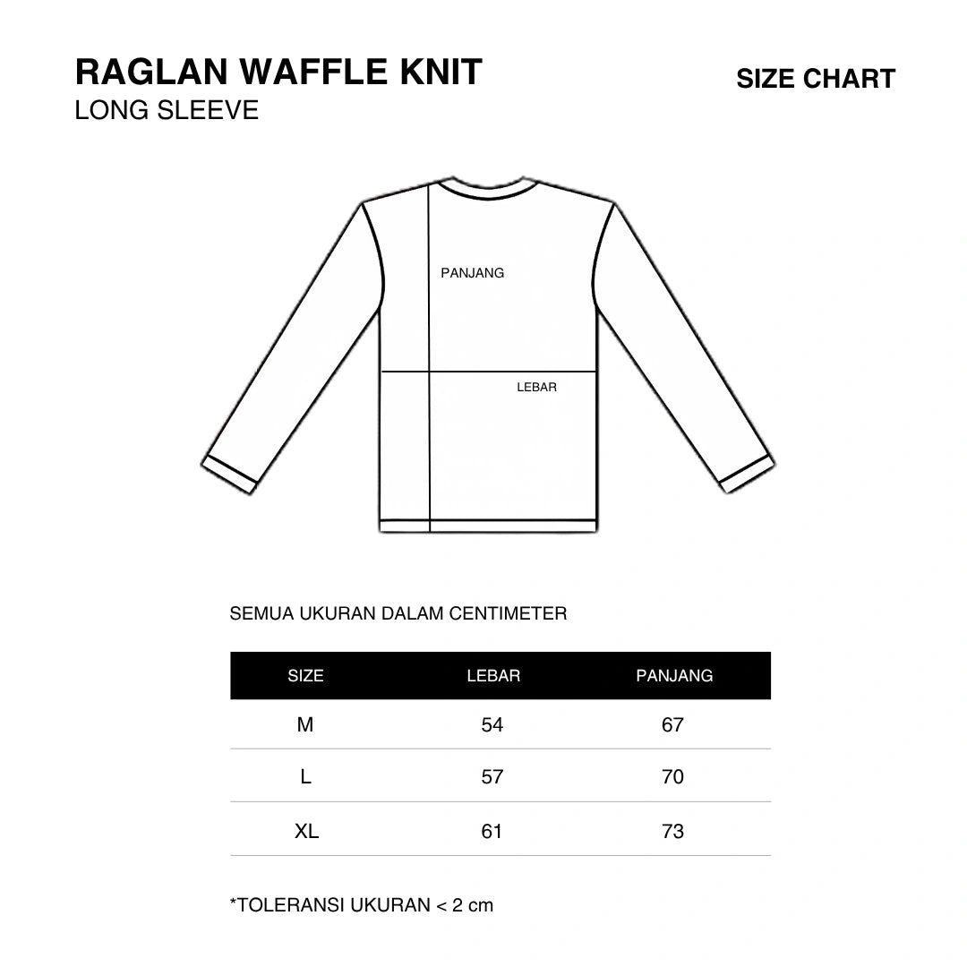 CG Long Sleeves Raglan Waffle Knit Series