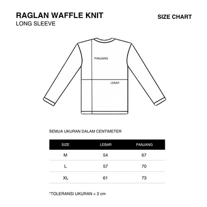 CG Long Sleeves Raglan Waffle Knit Series