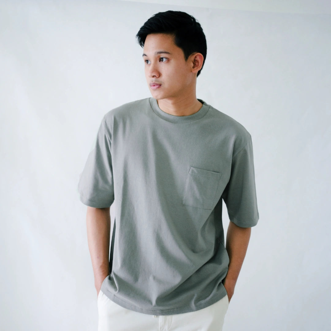 Oversize Pocket Short Sleeve Round Neck T-Shirt Series [HW]