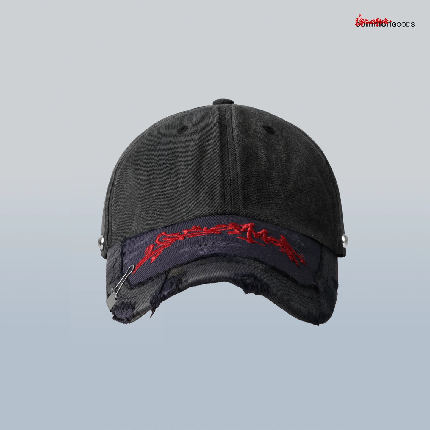Uncommon DIY Cap - Red on Black
