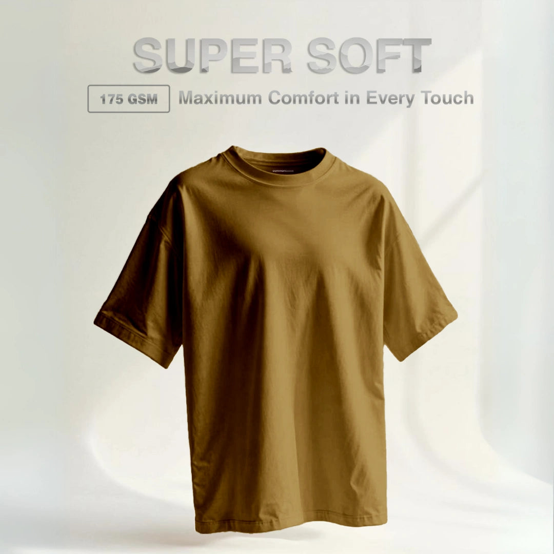 Kaos Katun Oversize T-Shirts Kerah O-Neck | 100% Cotton Staple ...