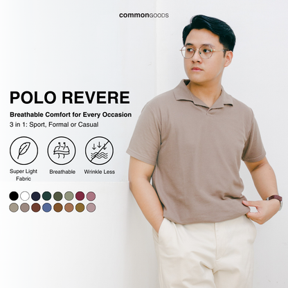 Regular Fit Short Sleeve Revere Polo Shirt Series