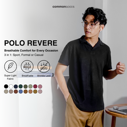 Regular Fit Short Sleeve Revere Polo Shirt Series