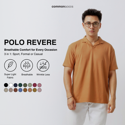 Regular Fit Short Sleeve Revere Polo Shirt Series