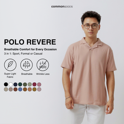 Regular Fit Short Sleeve Revere Polo Shirt Series