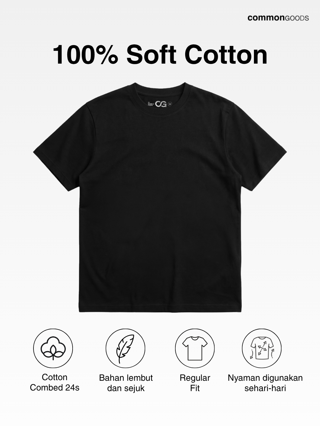 CG Regular Fit T-Shirt - Grey