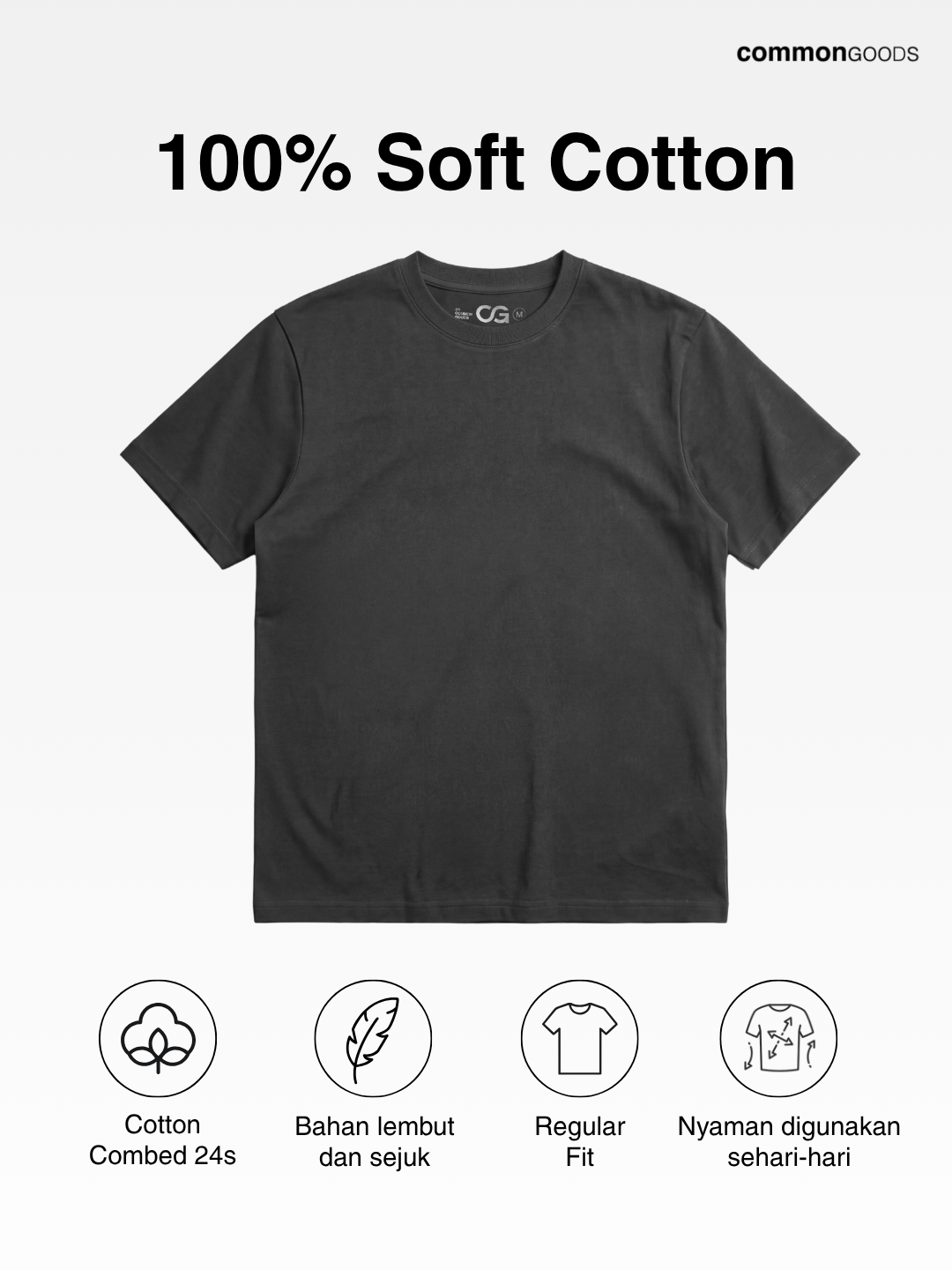 CG Regular Fit T-Shirt Series - Grey