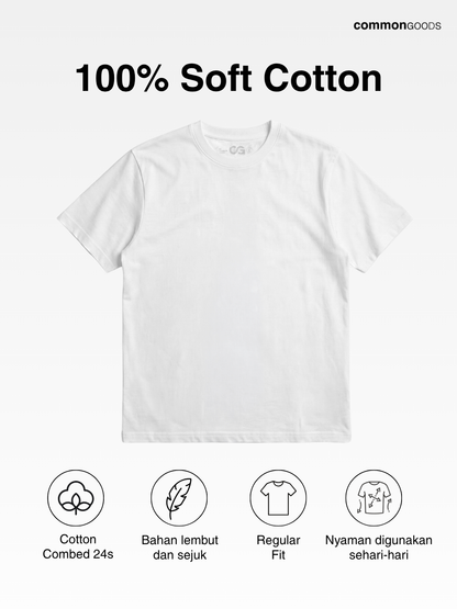 CG Regular Fit T-Shirt - White