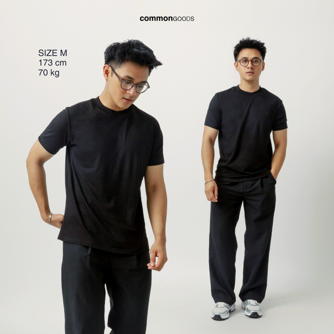 Body Fit  Short Sleeve High Crew Neck T-Shirt Series
