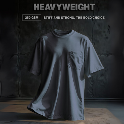 Oversize Pocket Short Sleeve Round Neck T-Shirt Series
